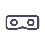 Headset Lens SVG Icon